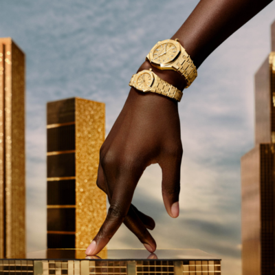 Counterfeit Audemars Piguet Royal Oak Mini Frosted Gold Quartz Watch