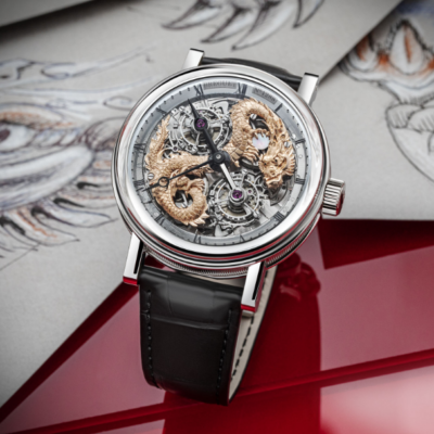 Counterfeit Breguet Classique Double Tourbillon Dragon 5345 Watch
