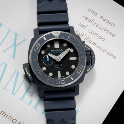 Counterfeit Panerai Submersible Elux LAB-ID PAM01800 Watch With On-Demand Light