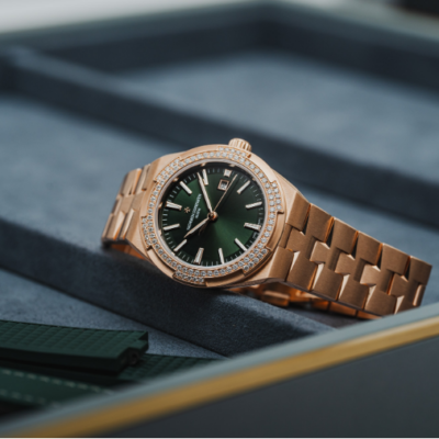 Going Green With The Counterfeit Vacheron Constantin Overseas Watches In Rose Gold